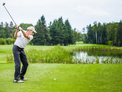  Golfer on a Golf Course